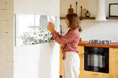 Magnetisk skrivetavle med motiv af planteblade