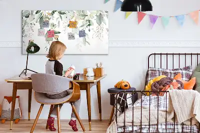 Magnetisk tegnetavle med motiv af planteblade