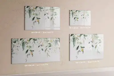 Magnetisk tegnetavle med motiv af planteblade