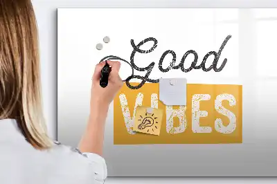 Magnetisk tegnetavle med inspirerende citat