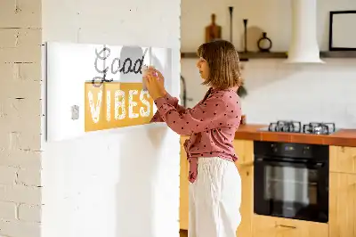 Magnetisk tegnetavle med inspirerende citat