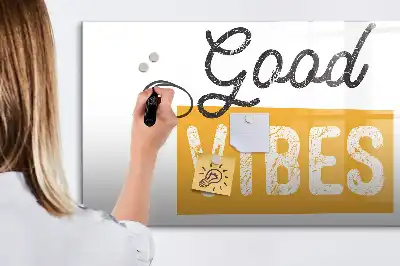 Magnetisk tegnetavle med inspirerende citat
