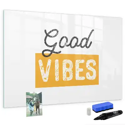 Magnetisk tegnetavle med inspirerende citat