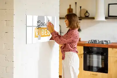 Magnetisk tegnetavle med inspirerende citat