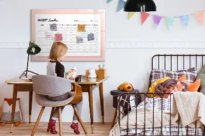 Magnetisk skrivetavle til vaneopfølgning