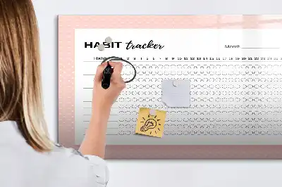 Magnetisk skrivetavle til vaneopfølgning