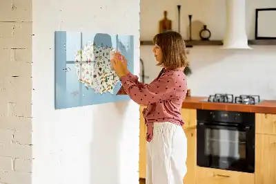Magnetisk skrivetavle med kort over Polens dyr