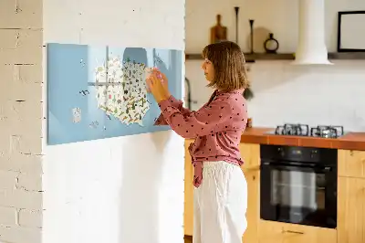Magnetisk skrivetavle med kort over Polens dyr