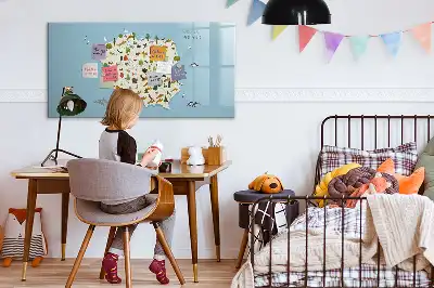Magnetisk skrivetavle med kort over Polens dyr