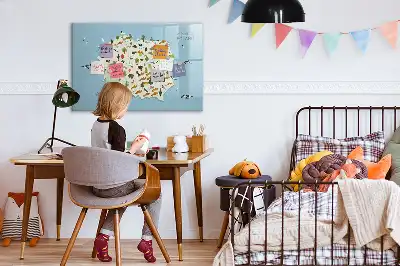 Magnetisk skrivetavle med kort over Polens dyr