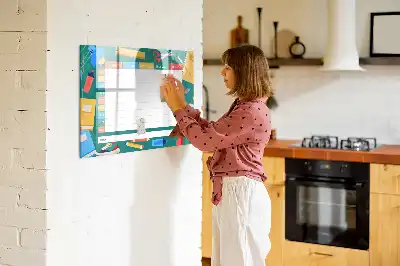 Magnetisk skrivetavle med skoleskema