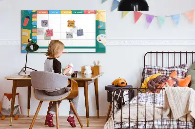 Magnetisk skrivetavle med skoleskema