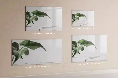 Magnetisk tegnetavle med motiv af abstrakte blade