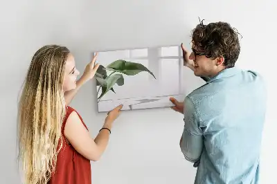 Magnetisk tegnetavle med motiv af abstrakte blade