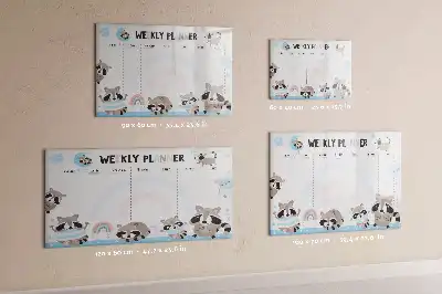 Ugeplanner til børn magnetisk skrivetavle