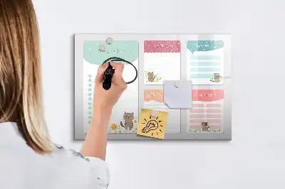 Magnetisk skrivetavle til ønskeliste