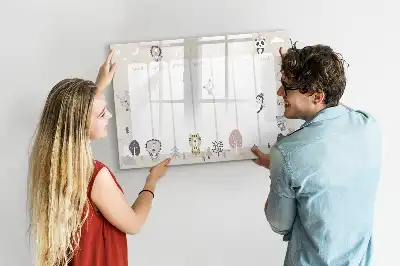 Ugeskema magnetisk skrivetavle