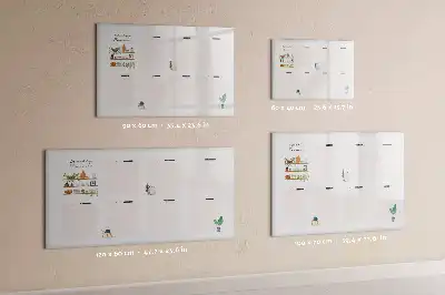 Ugeplanner med magnetisk overflade til tegning