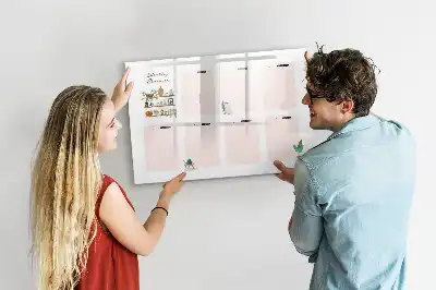 Ugeplanner med magnetisk overflade til tegning