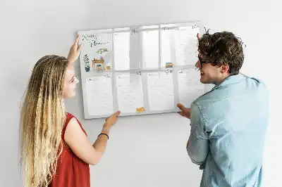 Magnetisk ugeplanlægger skrivetavle