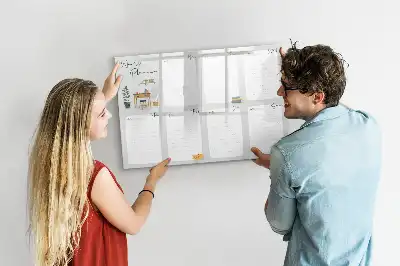 Magnetisk ugeplanlægger skrivetavle
