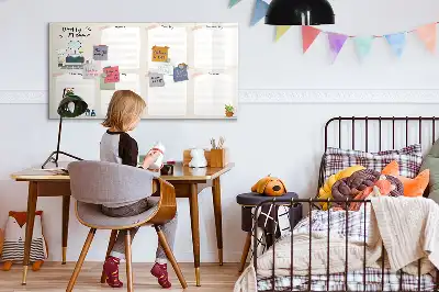 Ugeplanlægger magnetisk tavle til tegning