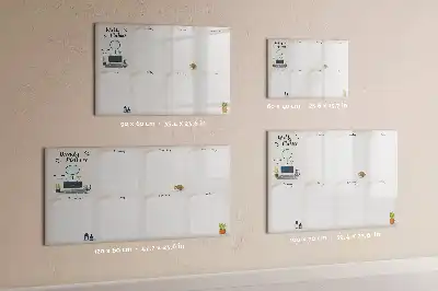 Ugeplanlægger magnetisk tavle til tegning