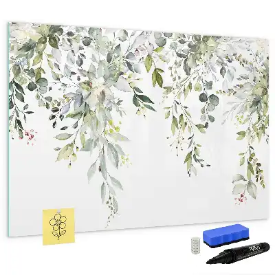 Magnetisk tegnetavle motiv med blomstrende natur