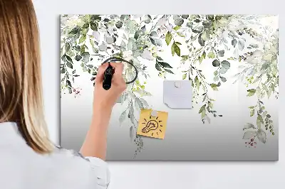 Magnetisk tegnetavle motiv med blomstrende natur