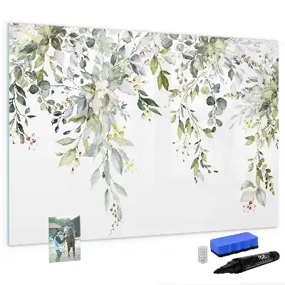 Magnetisk tegnetavle motiv med blomstrende natur