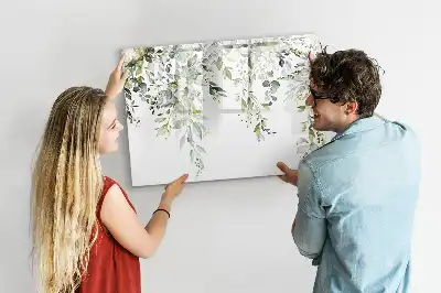 Magnetisk tegnetavle motiv med blomstrende natur