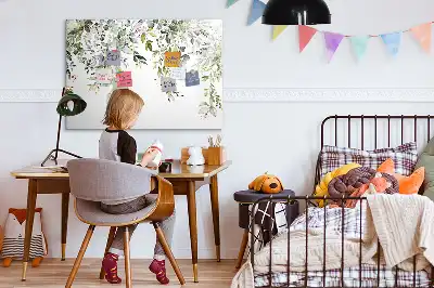Magnetisk tegnetavle motiv med blomstrende natur