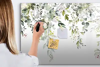 Magnetisk tegnetavle motiv med blomstrende natur