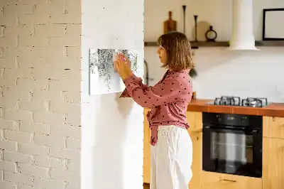 Magnetisk tegnetavle motiv med blomstrende natur
