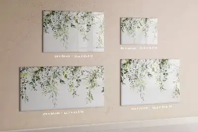 Magnetisk tegnetavle motiv med blomstrende natur