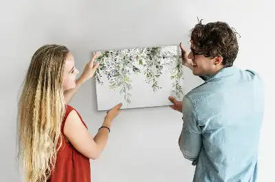 Magnetisk tegnetavle motiv med blomstrende natur