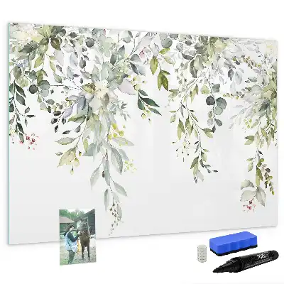 Magnetisk tegnetavle motiv med blomstrende natur