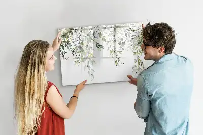Magnetisk tegnetavle motiv med blomstrende natur