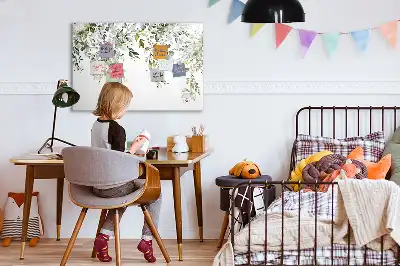 Magnetisk tegnetavle motiv med blomstrende natur