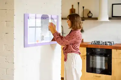 Magnetisk tegnetavle lyserød årsplanlægger