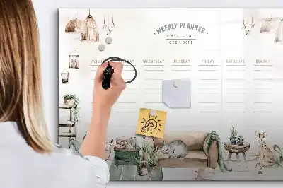 Magnetisk tegnetavle sød planlægger