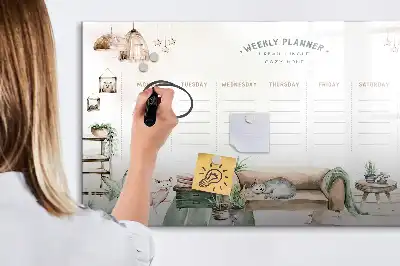 Magnetisk tegnetavle sød planlægger