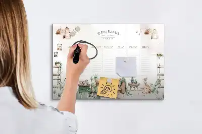 Magnetisk tegnetavle sød planlægger