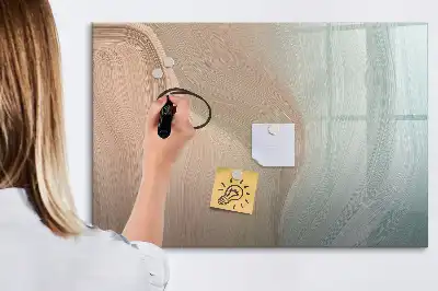 Magnetisk skrivetavle med bølgeabstraktion