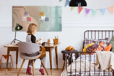 Magnetisk skrivetavle med bølgeabstraktion