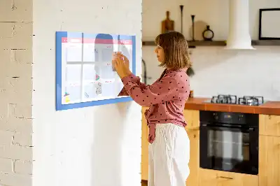 Magnetisk månedsplanner tavle til tegning