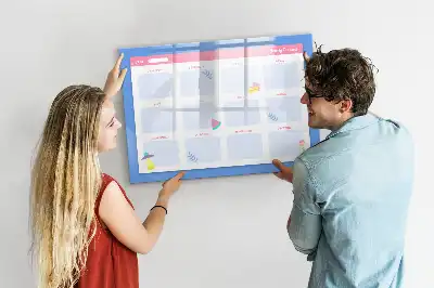 Magnetisk månedsplanner tavle til tegning
