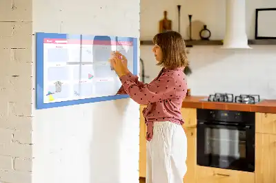 Magnetisk månedsplanner tavle til tegning