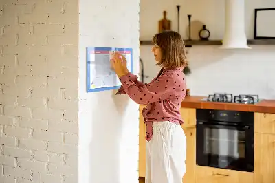 Magnetisk månedsplanner tavle til tegning