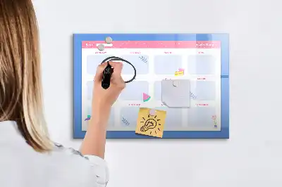 Magnetisk månedsplanner tavle til tegning